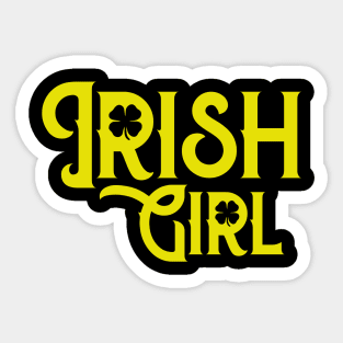 Irish Girl St. Patrick's Day Sticker